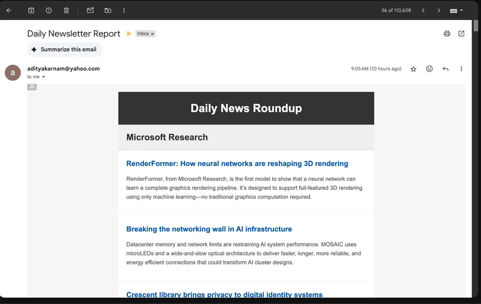 Automated Newsletter System